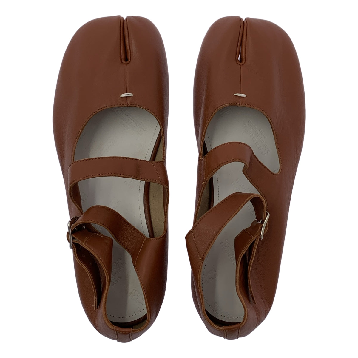 Maison Margiela / 메종 마르젤라 | Tabi Double Strap Ballerina / 타비 가죽 스트랩 발레 슈즈 버선 |