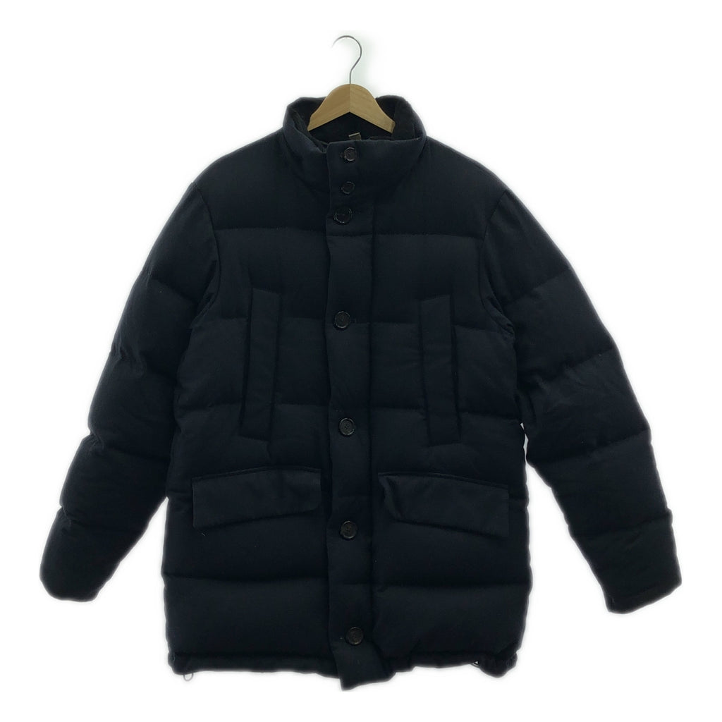 BURBERRY LONDON / バーバリーロンドン | フード付 ダウン ジャケット | 46 | ネイビー | メンズ