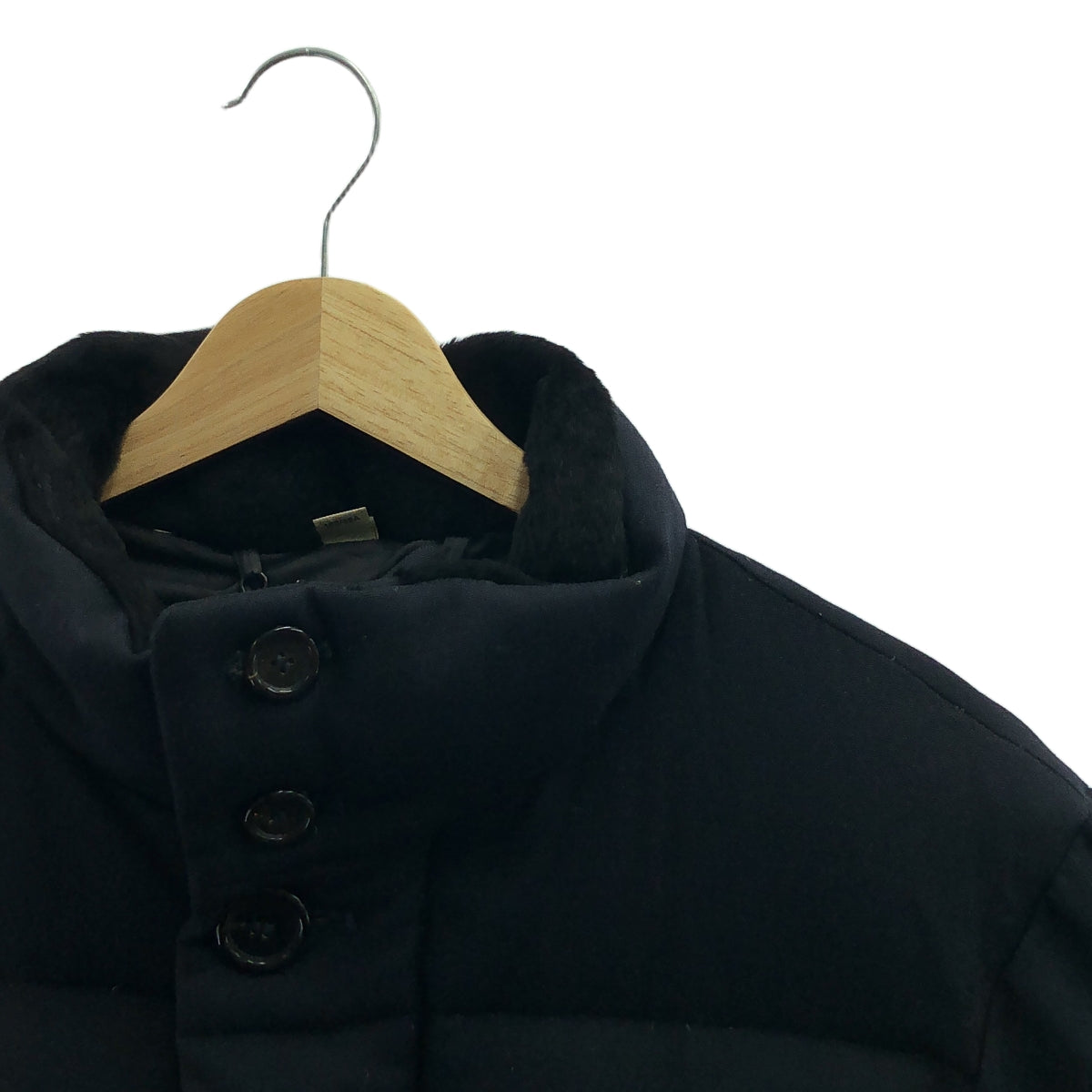 BURBERRY LONDON / バーバリーロンドン | フード付 ダウン ジャケット | 46 | ネイビー | メンズ