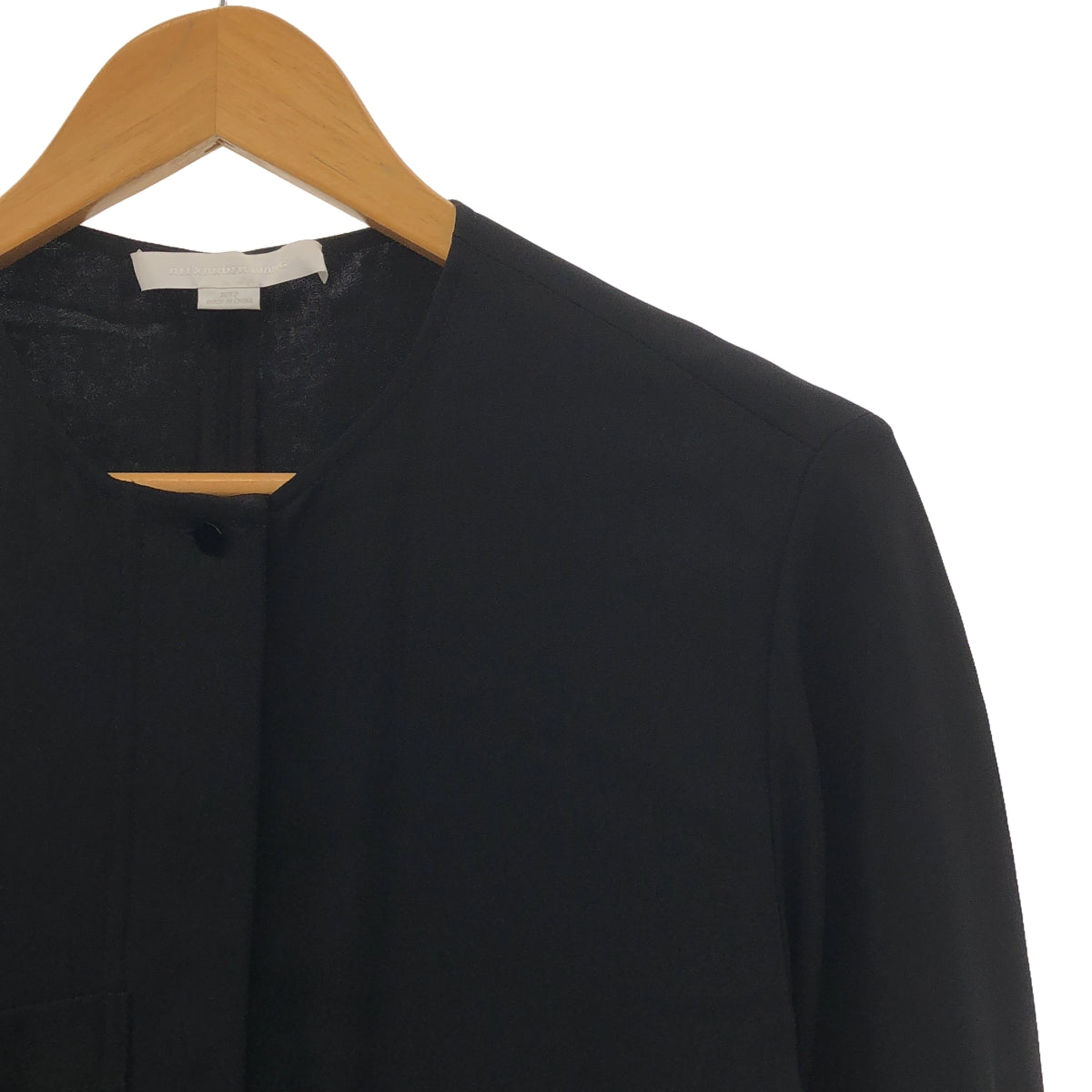 ALEXANDER WANG / Alexander Wang | Rayon No-collar Pullover Blouse | 2 | Black | Women's