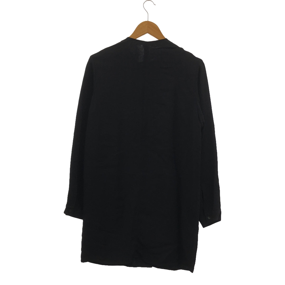 ALEXANDER WANG / Alexander Wang | Rayon No-collar Pullover Blouse | 2 | Black | Women's