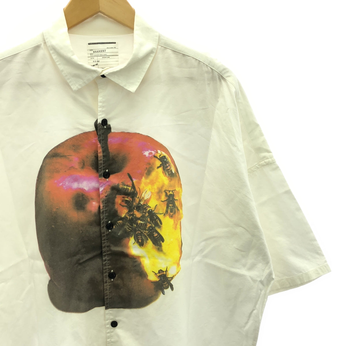 SHAREEF / Shareef | BITE INTO THE APPELE BIG SHIRTS | 2 | White | Men's