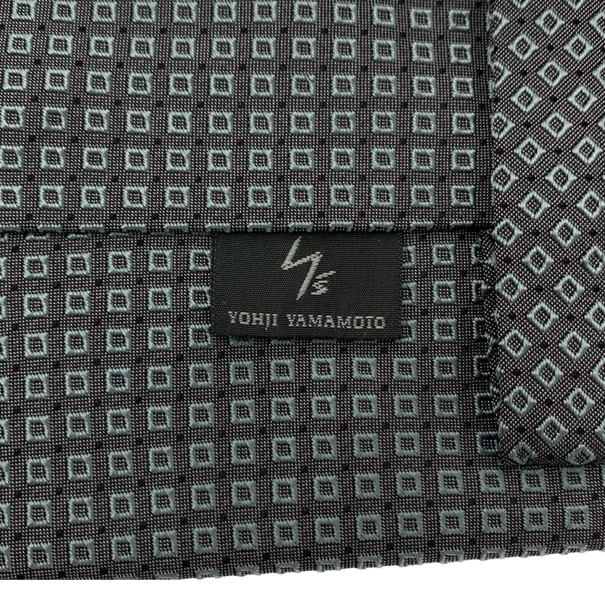 Y's / Yohji Yamamoto | 小圖案真絲領帶 | 灰色