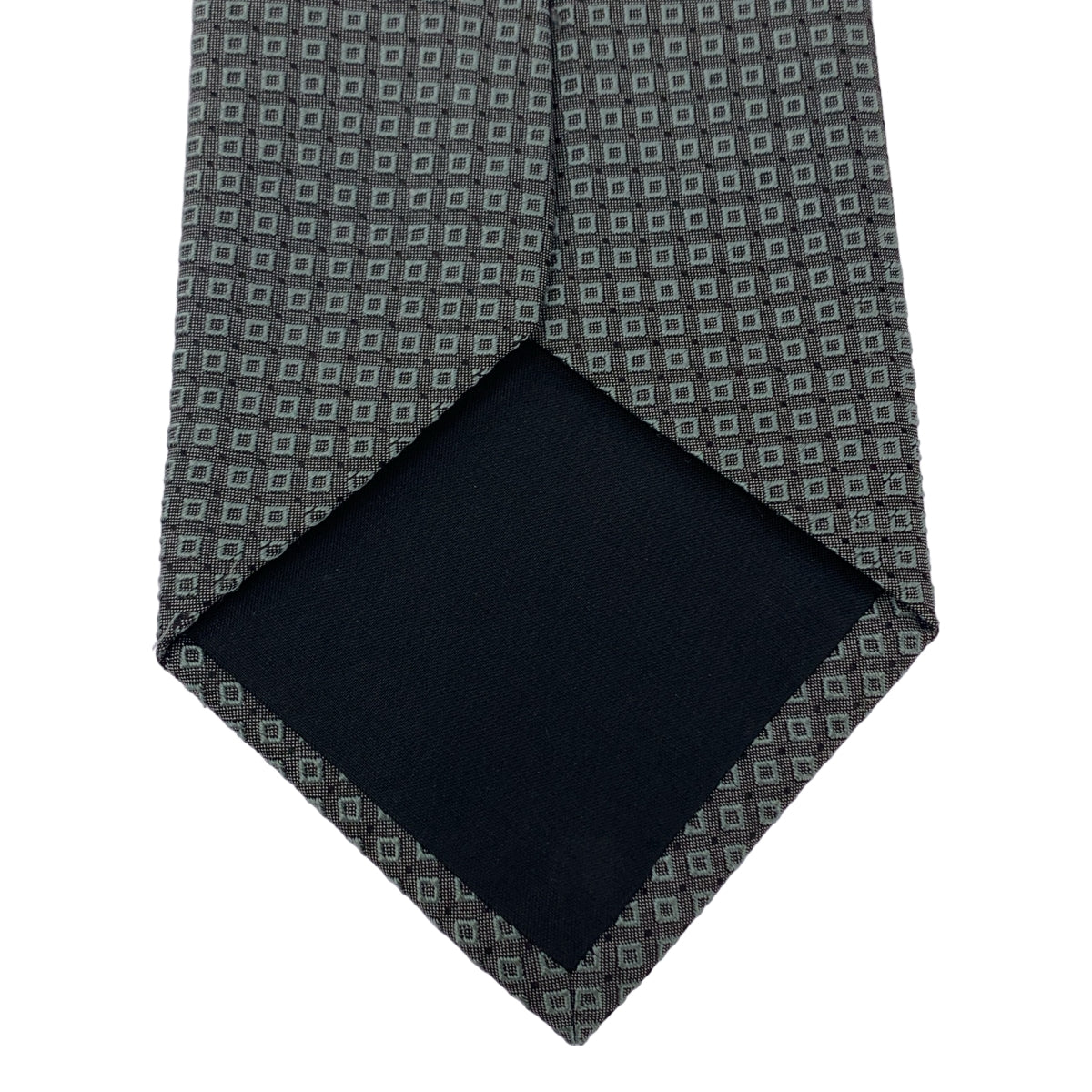 Y's / Yohji Yamamoto | 小圖案真絲領帶 | 灰色