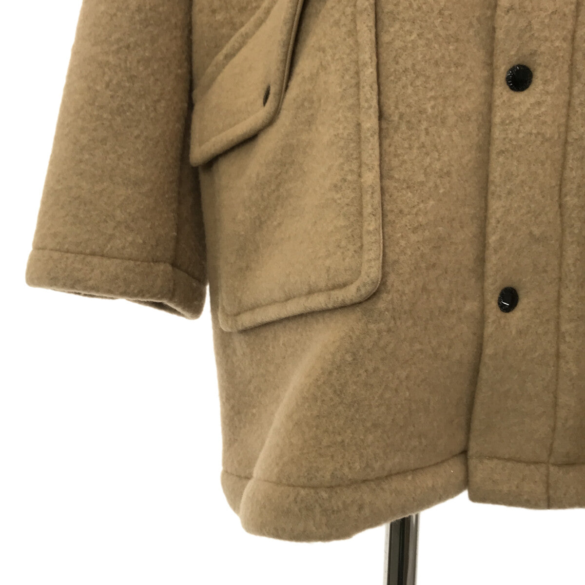 lucien pellat-finet / Lucien Pellat-Finet | Wool skull embroidered hooded coat | S | Beige | Men's