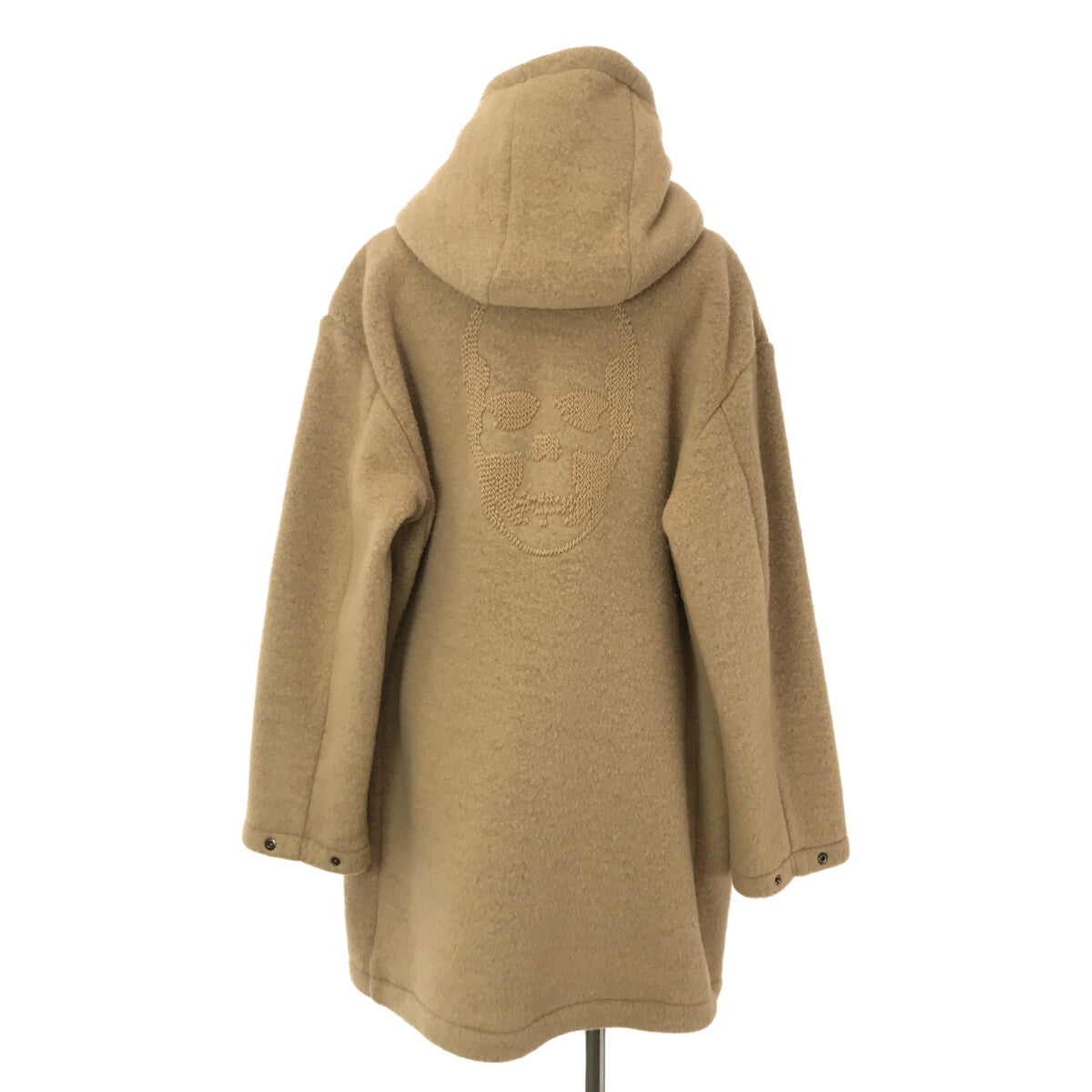 lucien pellat-finet / Lucien Pellat-Finet | Wool skull embroidered hooded coat | S | Beige | Men's