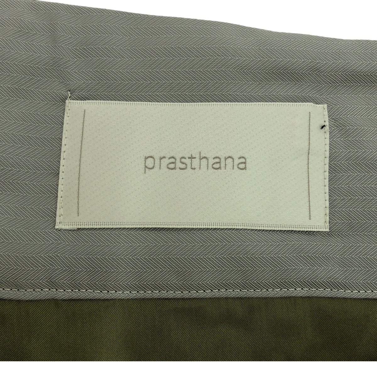 【신품】 prasthana / 프라스타나 | W / SOLOTEX high rise slacks / 바지 | M | 블랙 | 남성