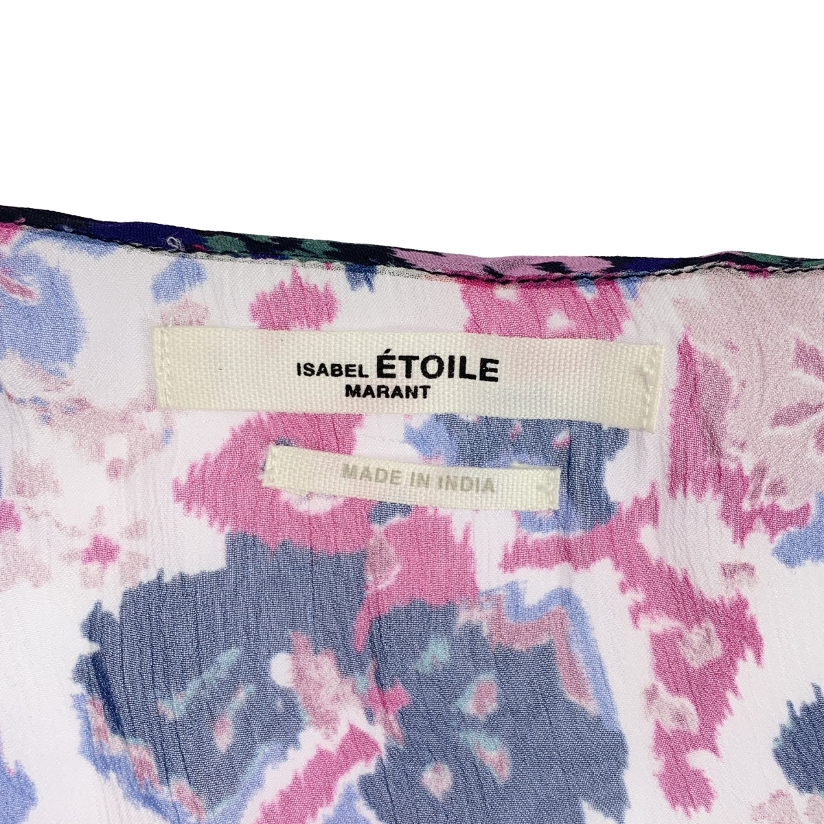 ISABEL MARANT ETOILE | 全身印花透視抽繩蓬鬆洋裝 / 有襯裡 | 尺寸 34 |