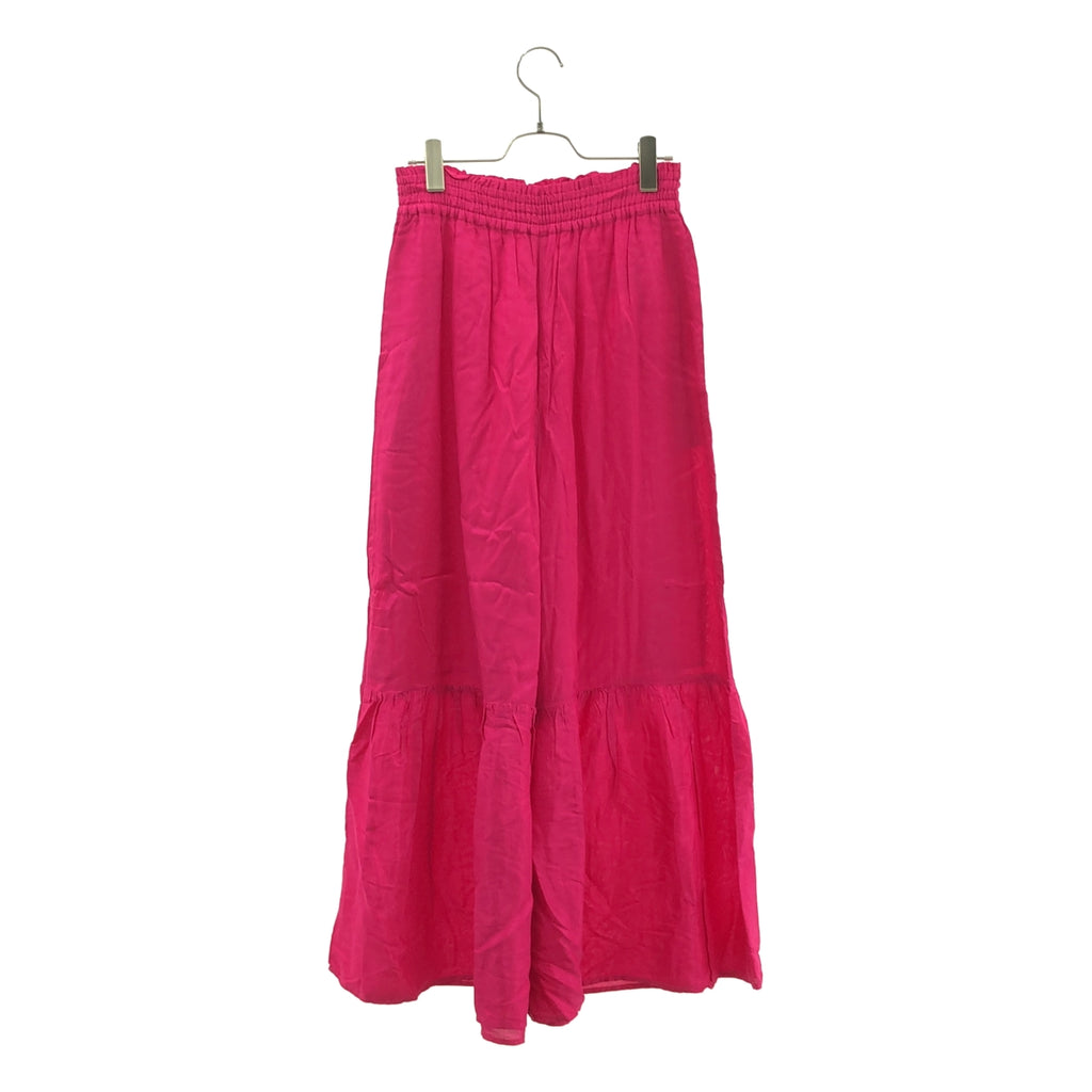 ne Quittez pas / 누키테파 | 레이온 티어드 와이드 이지 팬츠 | F | 여성