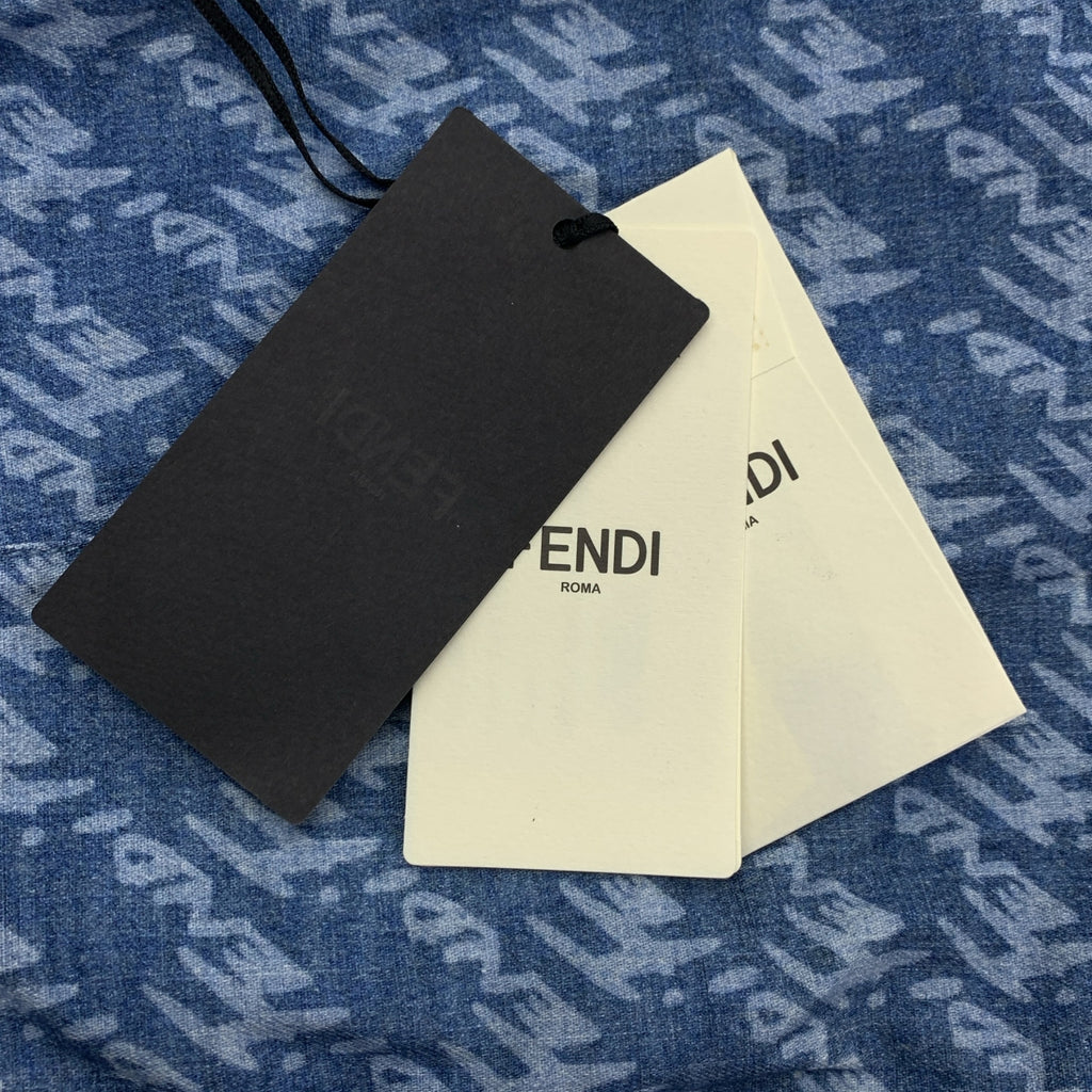 FENDI | 滿印 Logo Zucca 拉鍊短褲 | 尺寸 40 | 女款