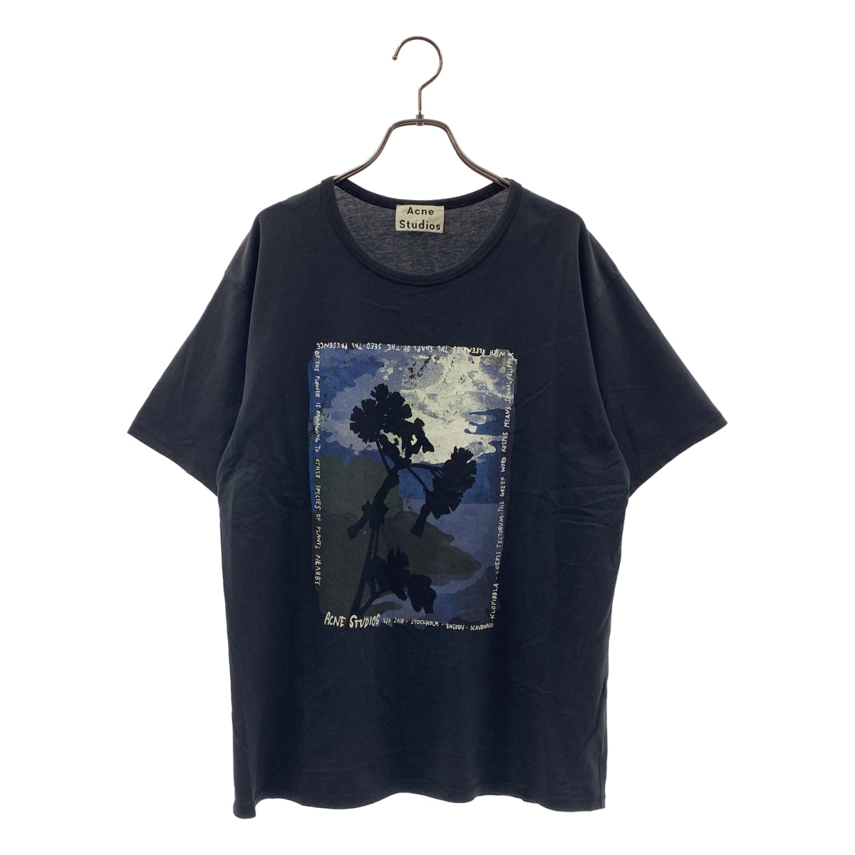 Acne Studios / アクネストゥディオズ | コットン グラフィックプリント Tシャツ | XS | メンズ