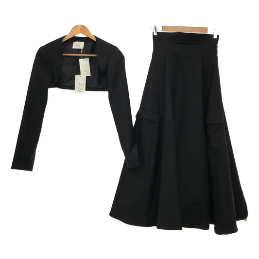 [Good Condition] EZUMi (YASUTOSHI EZUMI) | Setup, Mini Bolero, Voluminous Skirt | F | Black | Women's