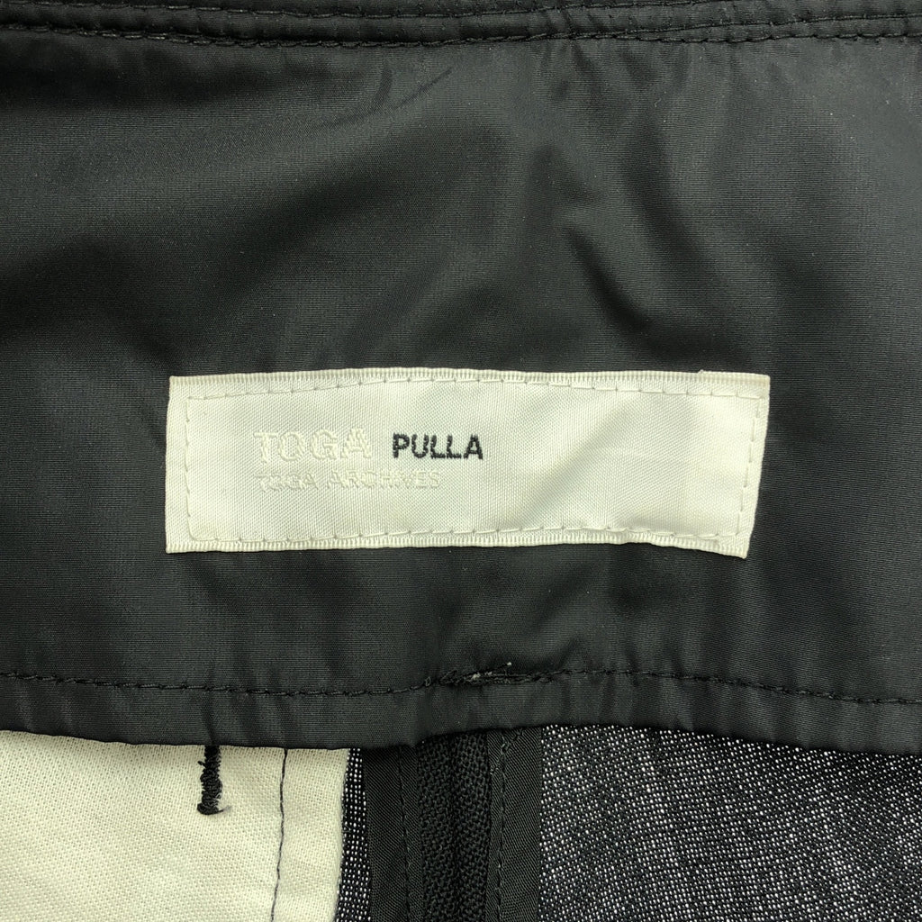 TOGA PULLA / トーガプルラ | ハイツイスト ウールパンツ | 34 | ブラック | レディース