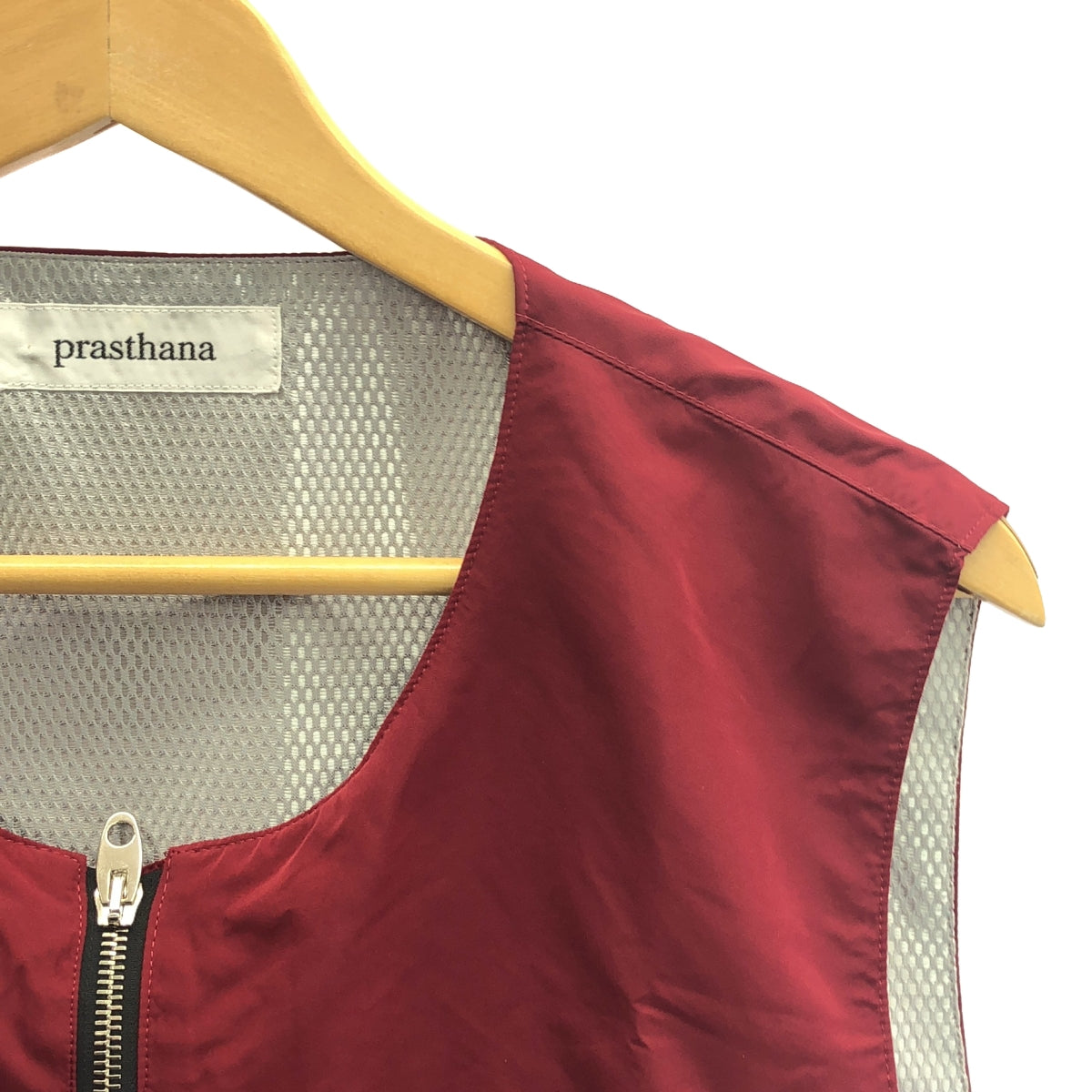 【신품】 prasthana / 프라스타나 | adaptation vest | M | 레드 | 남성