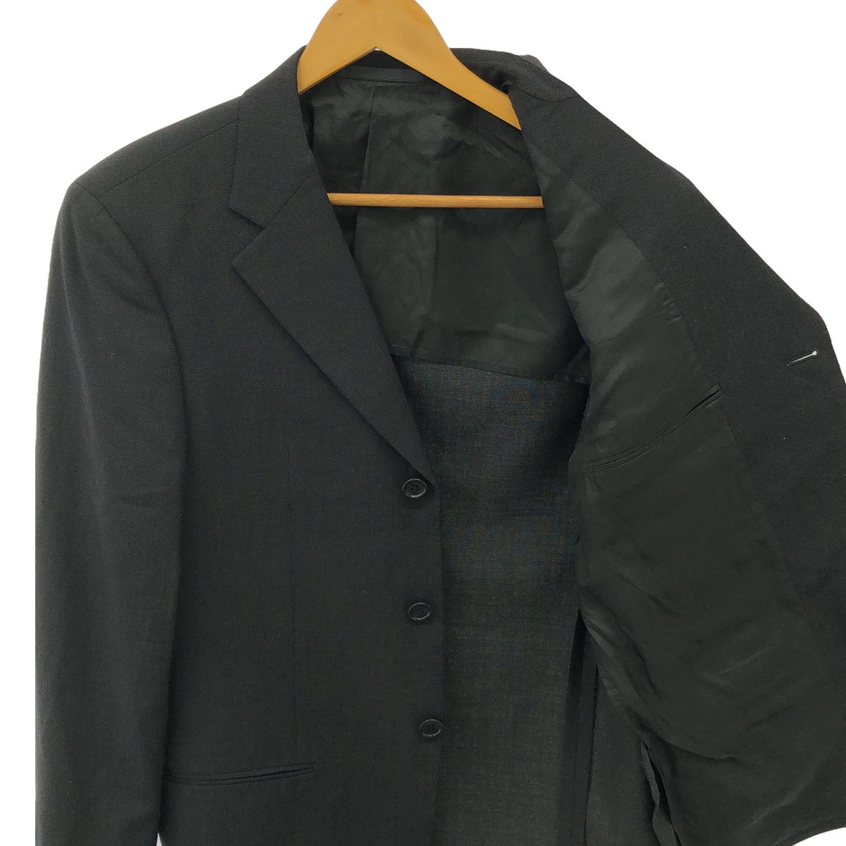 ARMANI COLLEZIONI | Wool 3B tailored jacket | 48 | Black | Men's