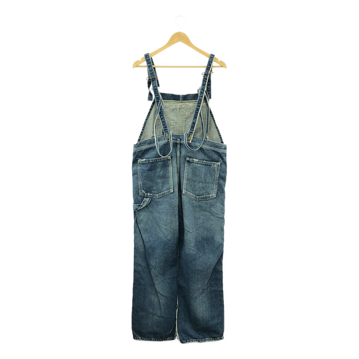 L'Appartement | Distressed Denim Overalls | Size 36 | Indigo | Women's