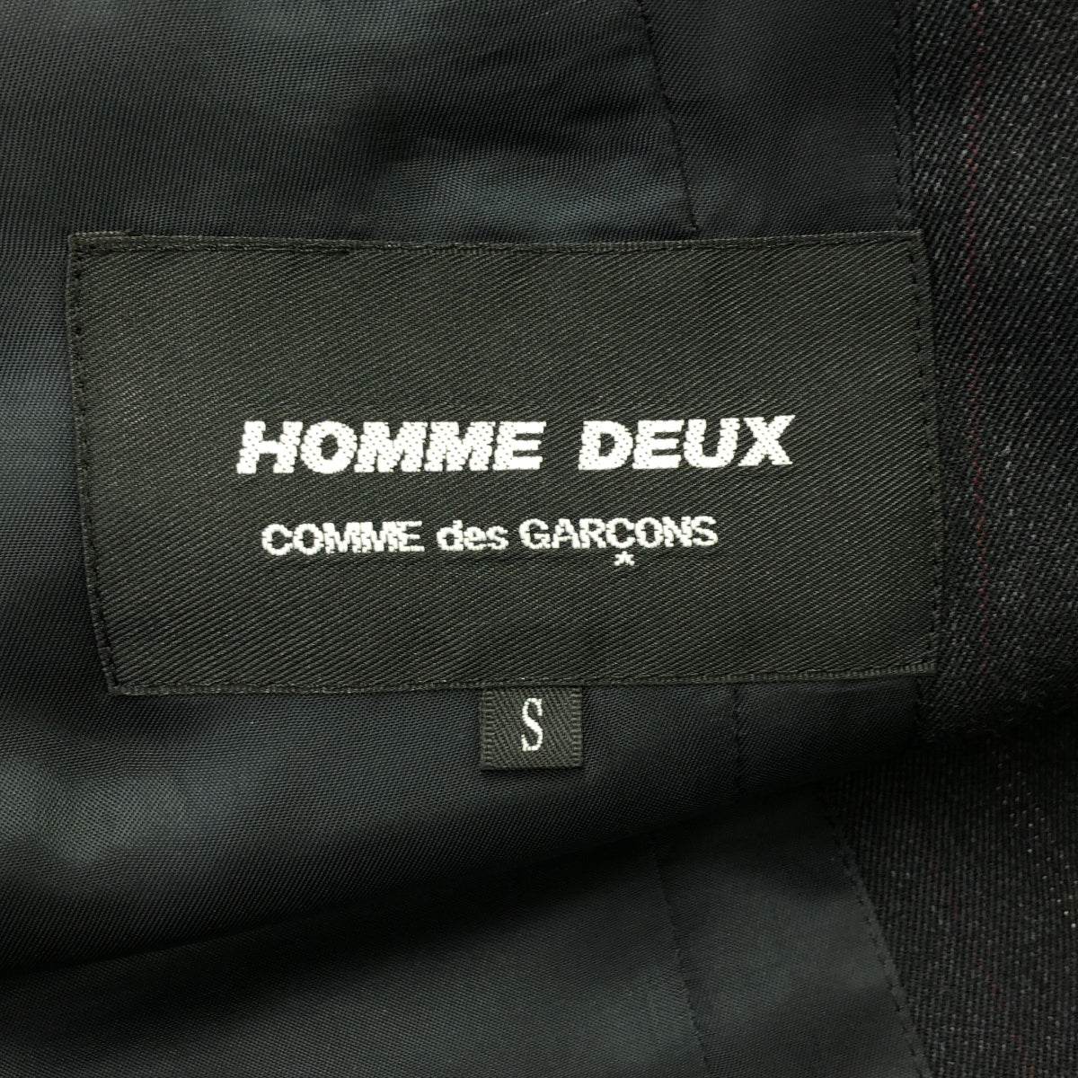 【美品】  COMME des GARCONS HOMME DEUX / コムデギャルソンオムドゥ | 2024AW | ウール ストライプ パッチワーク テーラードジャケット | S | グレー系 | メンズ