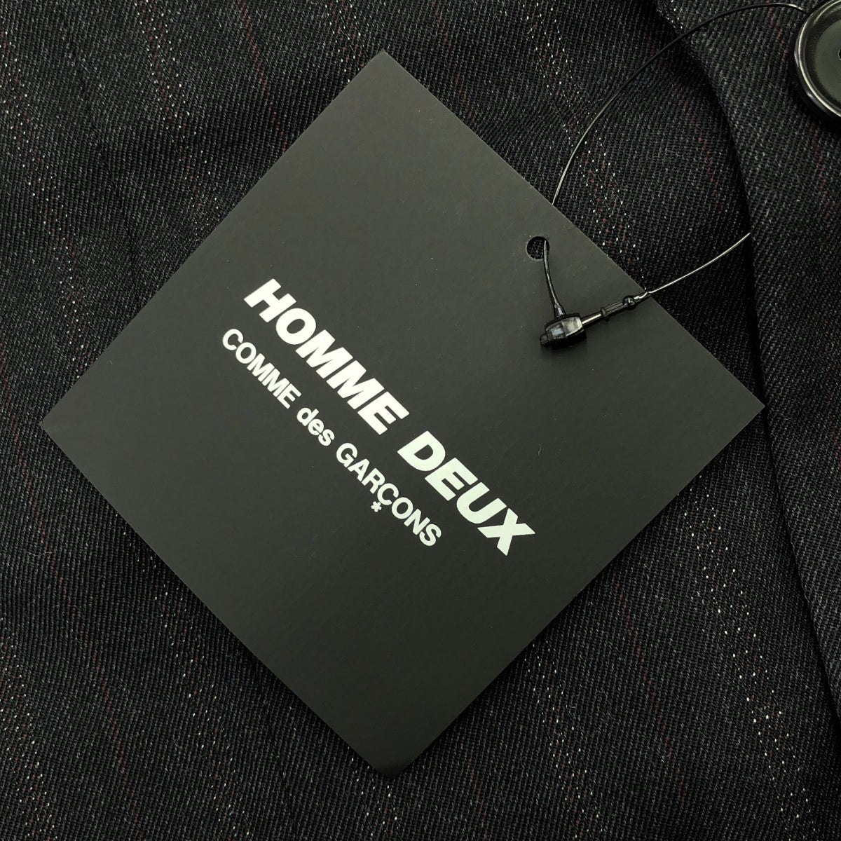 【美品】  COMME des GARCONS HOMME DEUX / コムデギャルソンオムドゥ | 2024AW | ウール ストライプ パッチワーク テーラードジャケット | S | グレー系 | メンズ