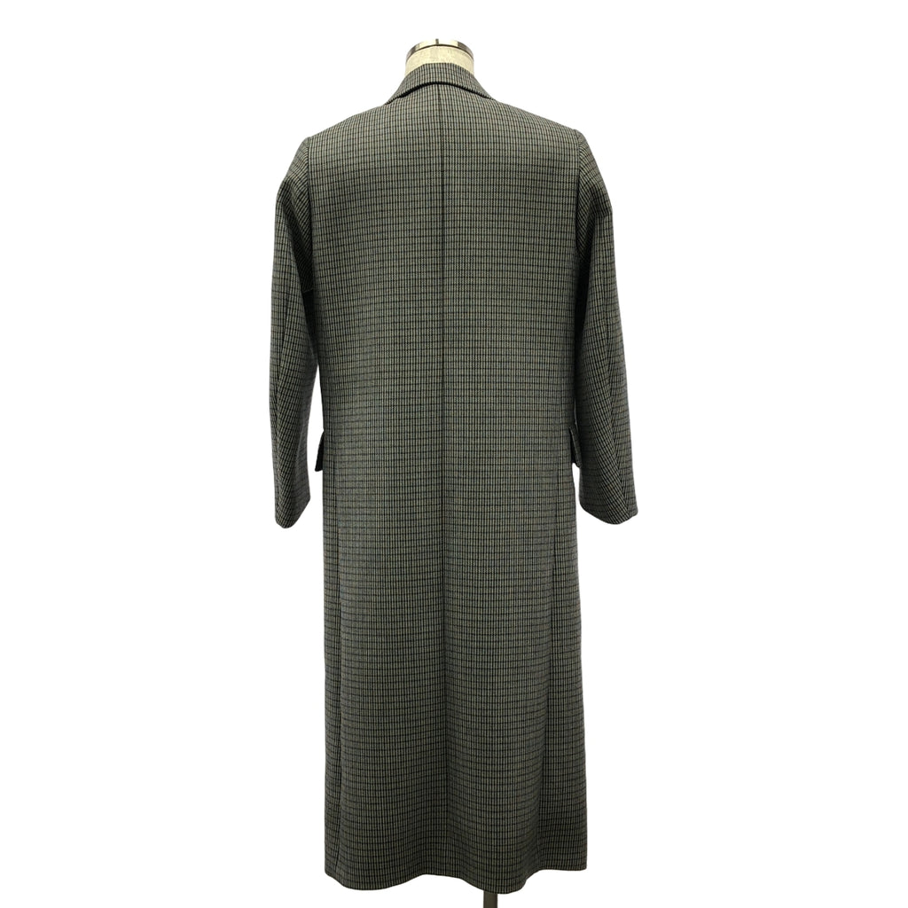 AURALEE / 오라리 | 2019AW | DOUBLE FACE CHECK CHESTERFIELD COAT 더블 페이스 체크 체스터 필드 코트 | 0 | 멀티 컬러 | 남성