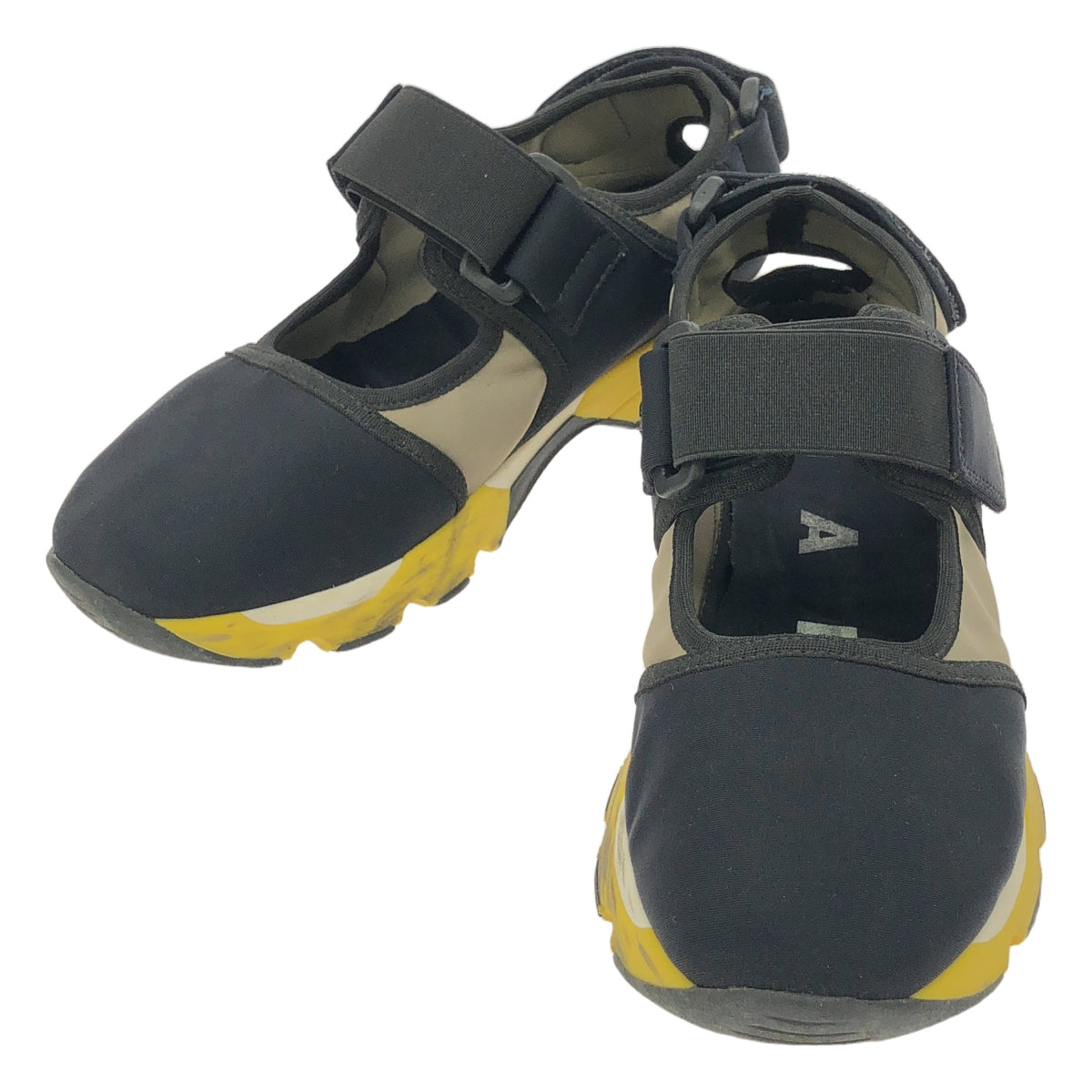 MARNI | SCARPA 運動鞋 Velcro 運動鞋 |尺寸 36 |黑色 / 黃色 / 灰色 |女性的