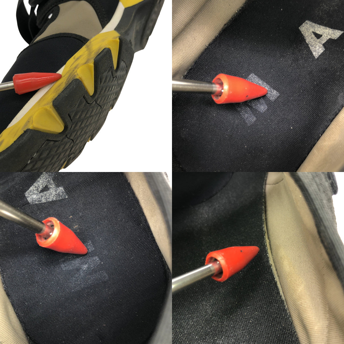 MARNI | SCARPA 運動鞋 Velcro 運動鞋 |尺寸 36 |黑色 / 黃色 / 灰色 |女性的