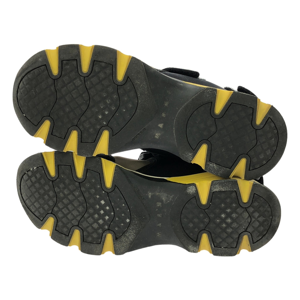 MARNI | SCARPA 運動鞋 Velcro 運動鞋 |尺寸 36 |黑色 / 黃色 / 灰色 |女性的