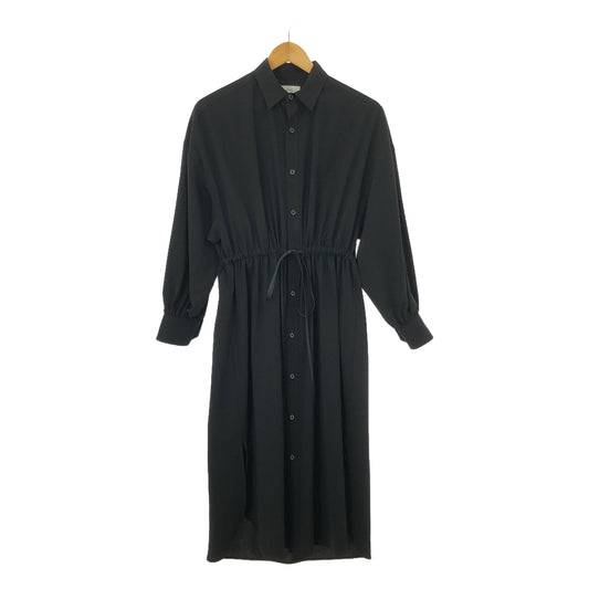 HYKE / ハイク | SHIRT DRESS ドロスト シャツワンピース | 1 | ブラック | レディース