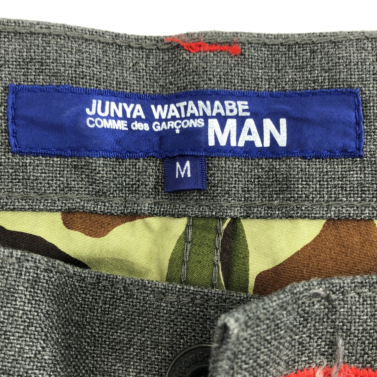 JUNYAWATANABE COMMEdesGARCONS MAN / 준야와타나베만 | 2010AW | 폴리에스테르 코튼 스트레이트 팬츠 | M | 그레이 | 남성
