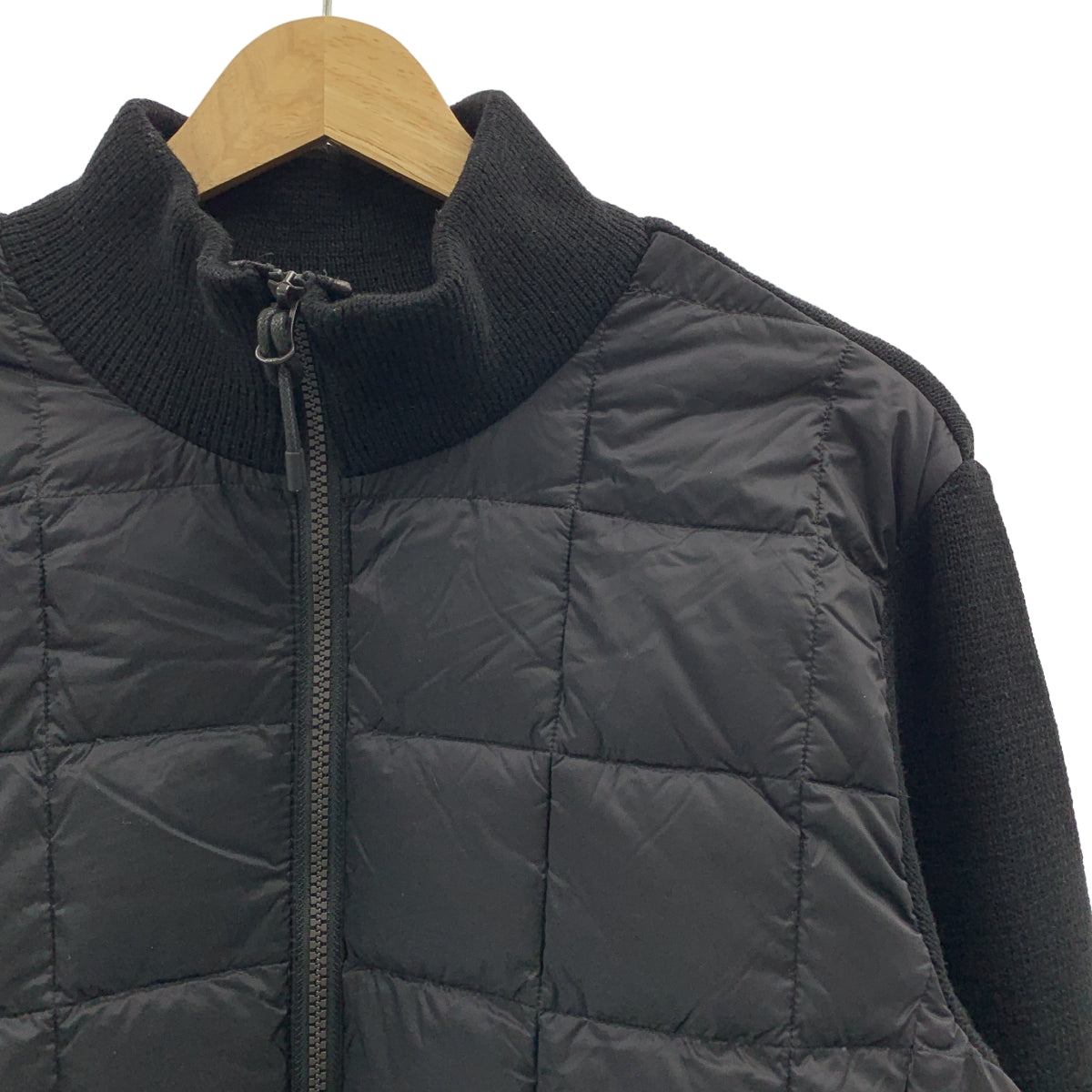 TAION / 티온 | 하이넥 니트 다운 재킷 | S | 여성