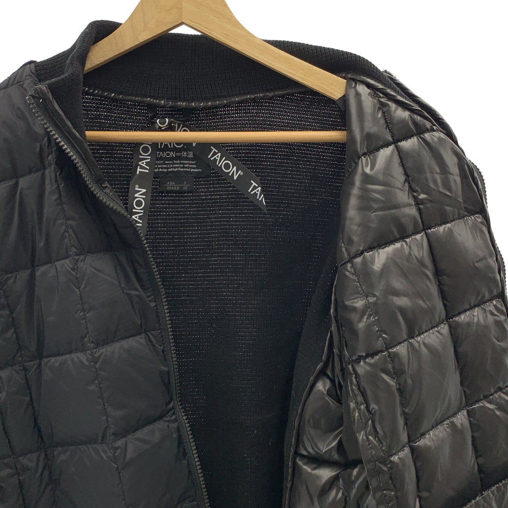 TAION / 티온 | 하이넥 니트 다운 재킷 | S | 여성