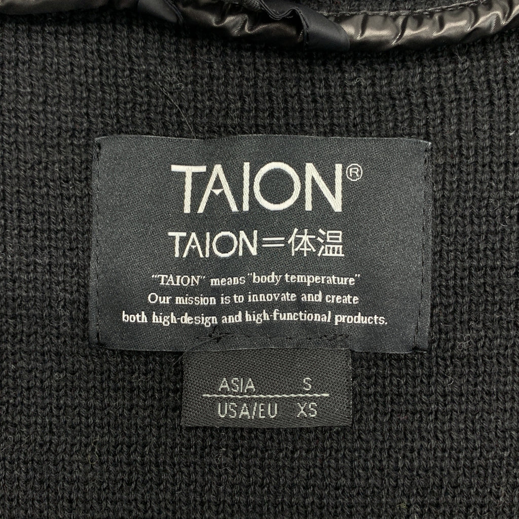 TAION / 티온 | 하이넥 니트 다운 재킷 | S | 여성