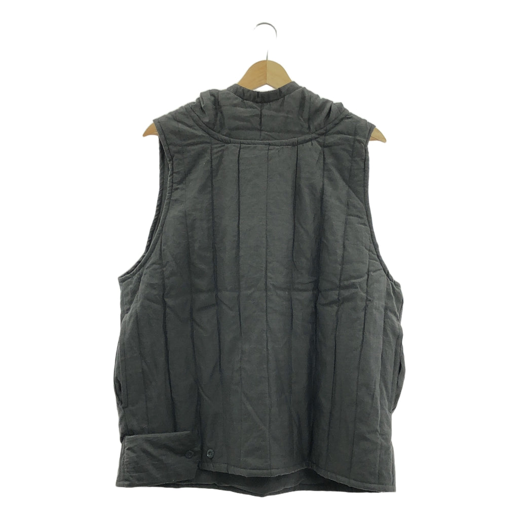 Masnou design / マスノウデザイン | コットン シルク 中綿 ベスト | 2 | チャコール | レディース