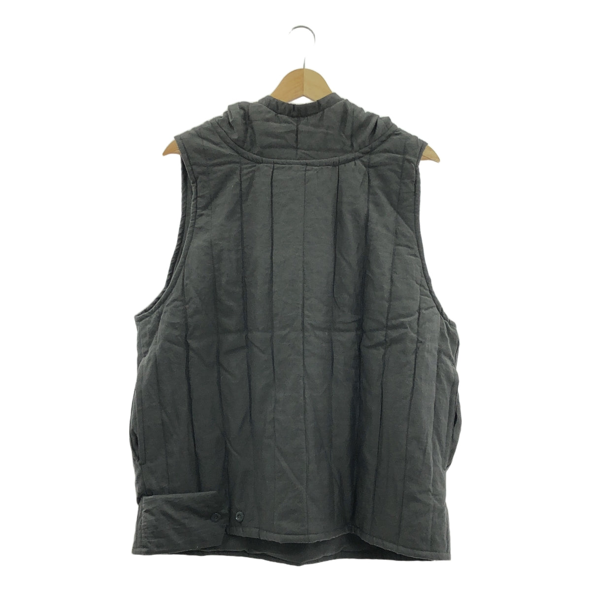 Masnou design / マスノウデザイン | コットン シルク 中綿 ベスト | 2 | チャコール | レディース