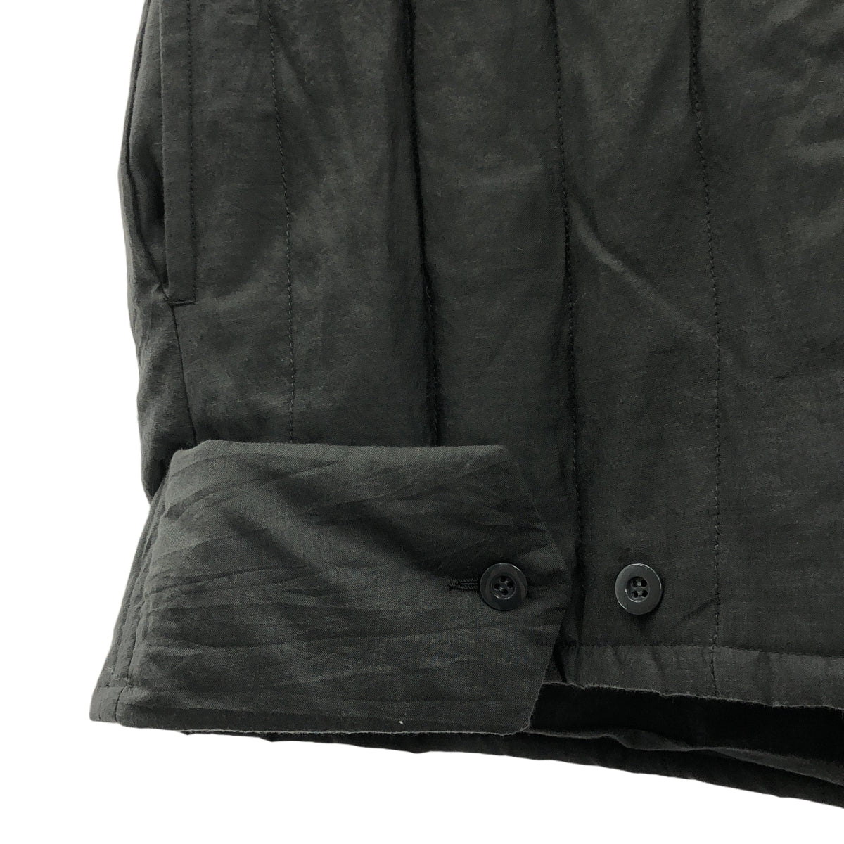 Masnou design / マスノウデザイン | コットン シルク 中綿 ベスト | 2 | チャコール | レディース