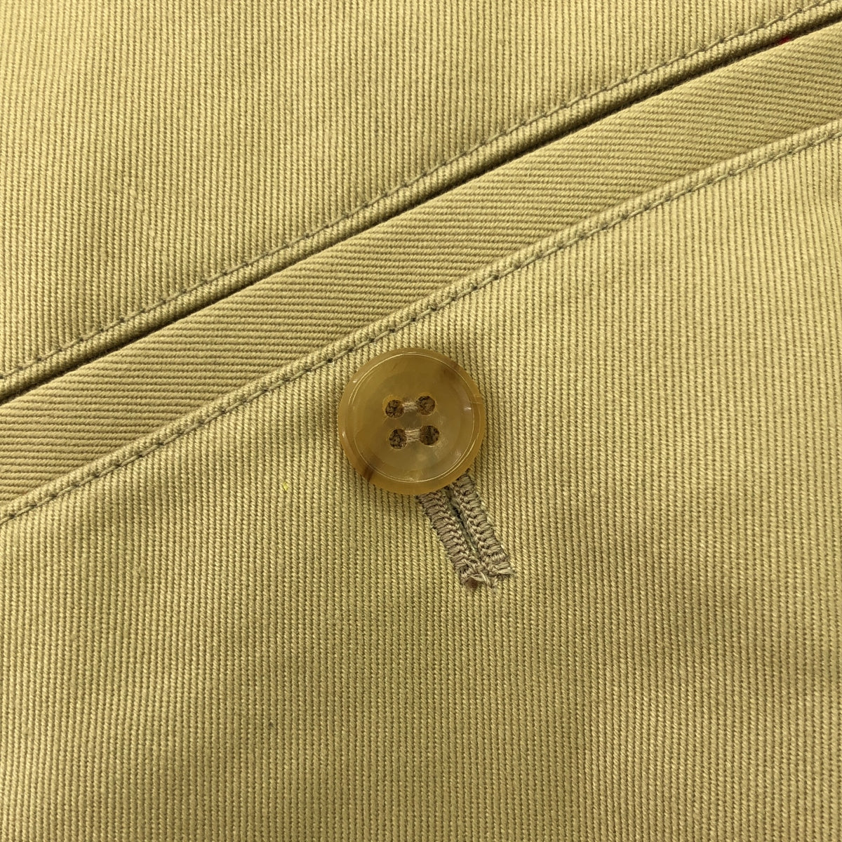 [狀況良好] JUNYA WATANABE COMME des GARCONS / 渡邊淳彌 | 2020SS | 不對稱貼布褲復刻斜紋布裙 | S | 米色 | 女款