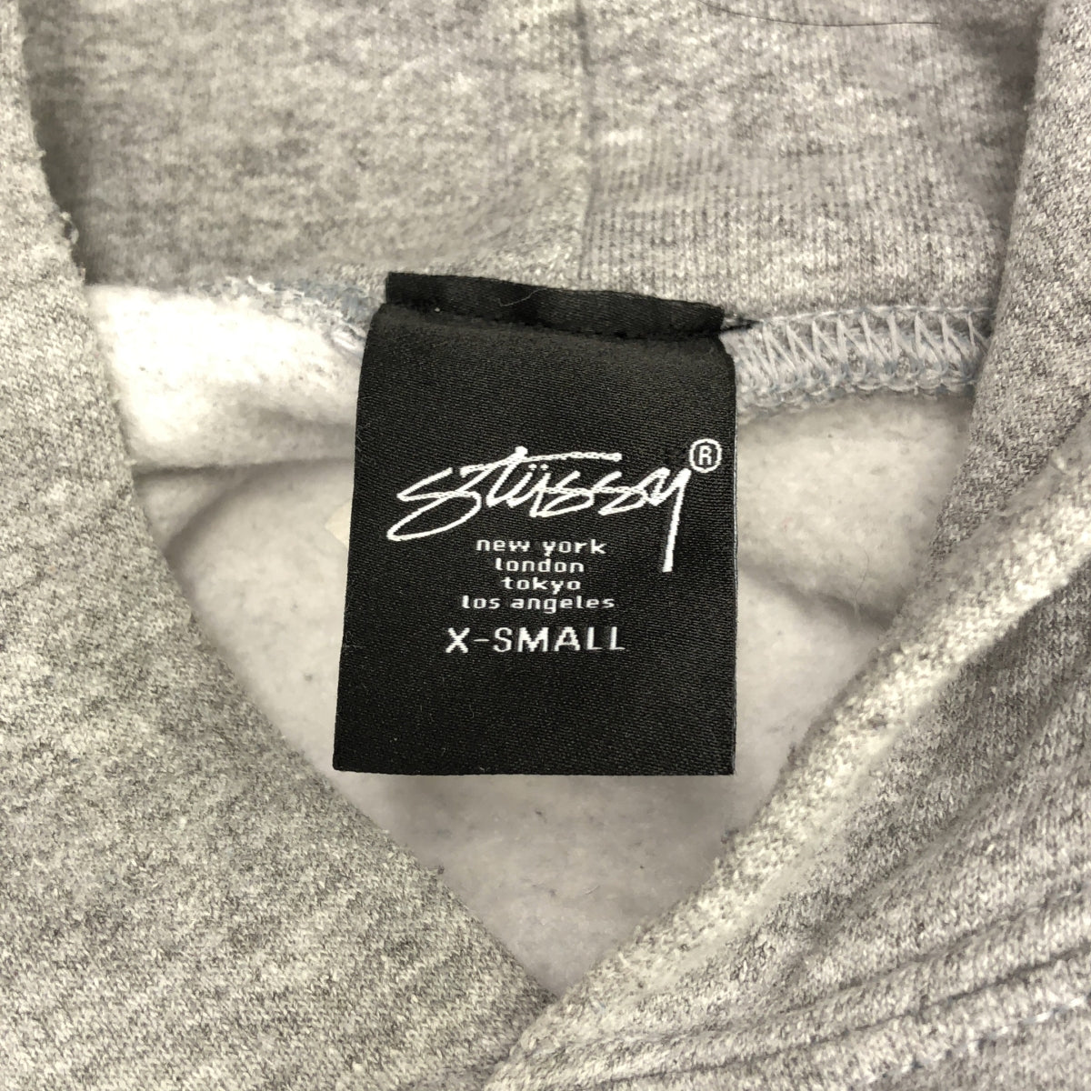 STUSSY / ステューシー | OLD ラスタ サークルロゴ プリント フーディ プルオーバーパーカー | XS | グレー | メンズ