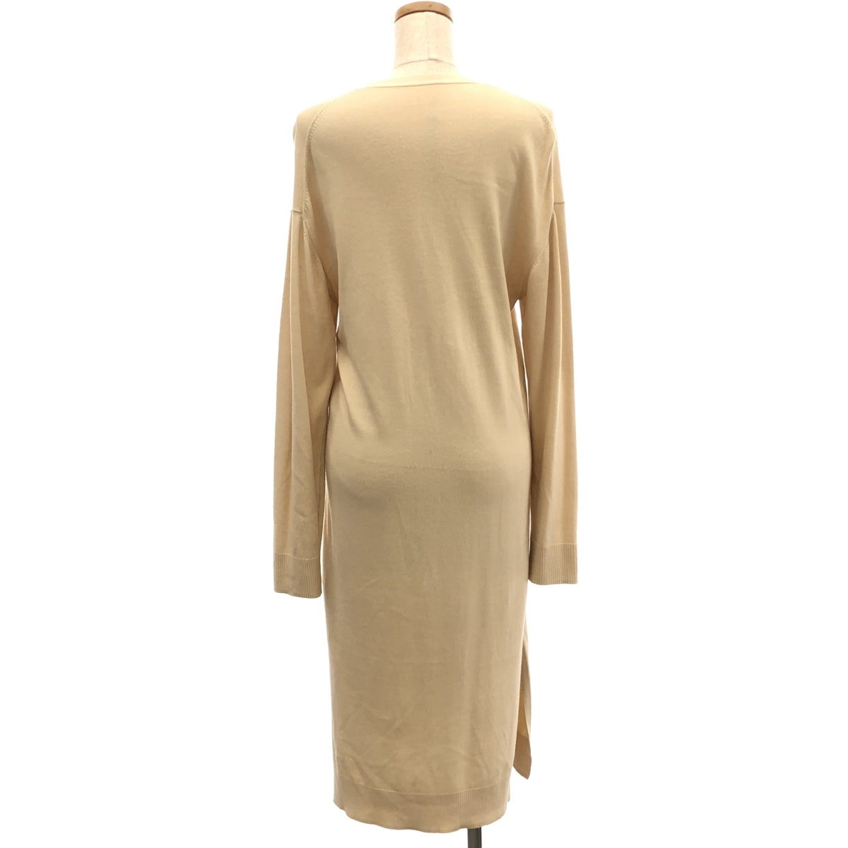 Grace Class | Pearl-embellished high-gauge V-neck long cardigan | Size 36 | Women's