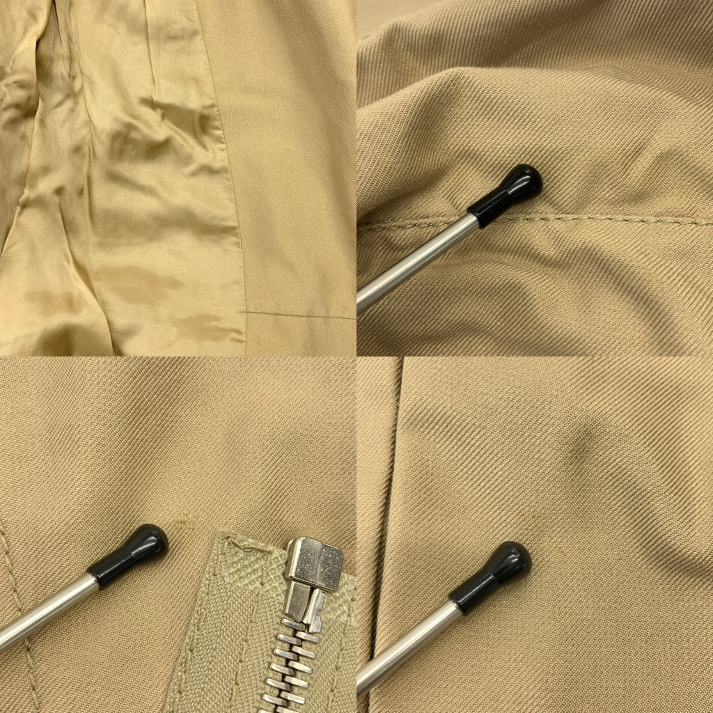 【美品】  MARC JACOBS / マークジェイコブス | オーバーシルエット ジップ ベルテッド コート / 総裏地 | 4 | ベージュ | レディース