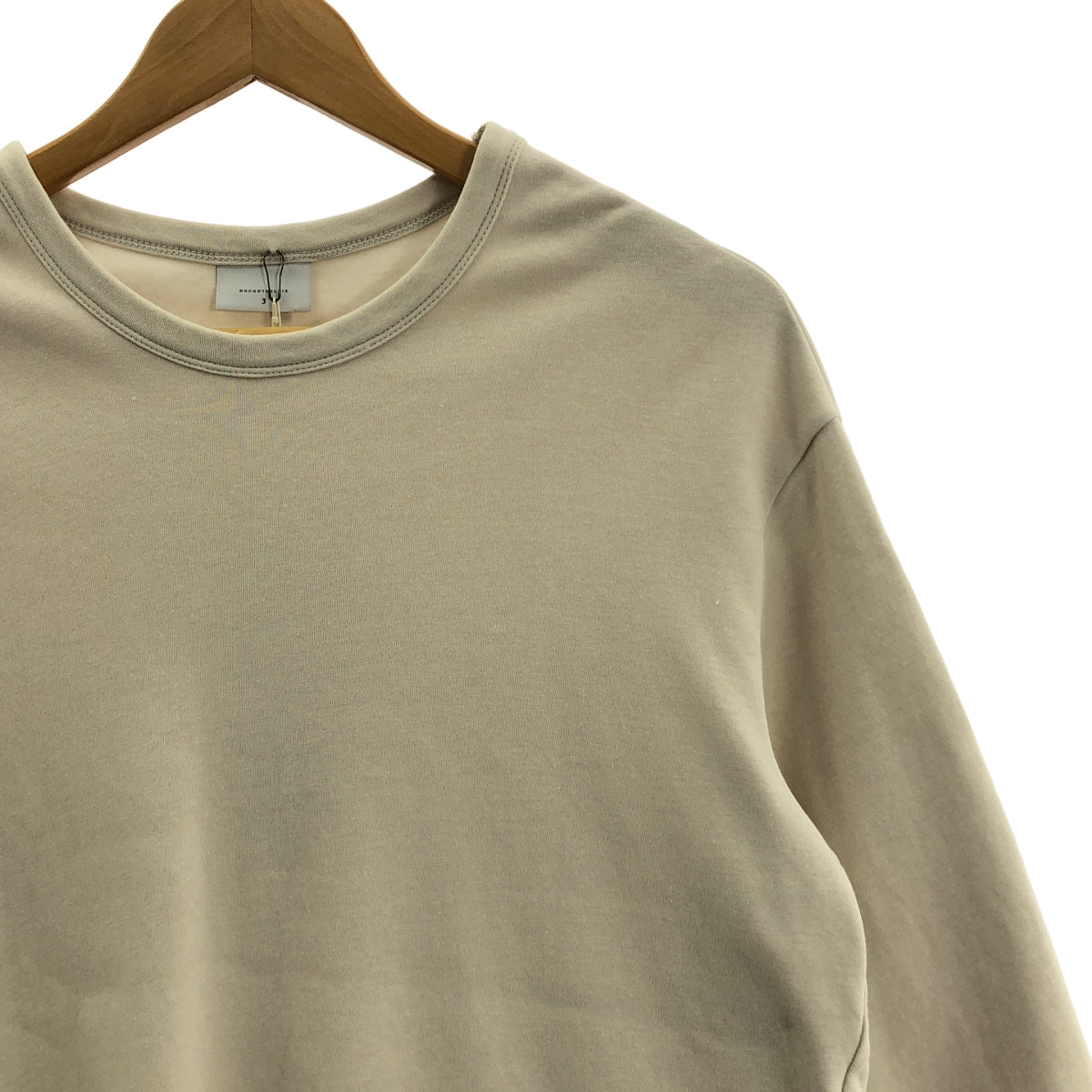 NO CONTROL AIR / ノーコントロールエア | 強撚コットン 接結リバーニット 5分袖 クルーネックプルオーバー | 3 | レディース