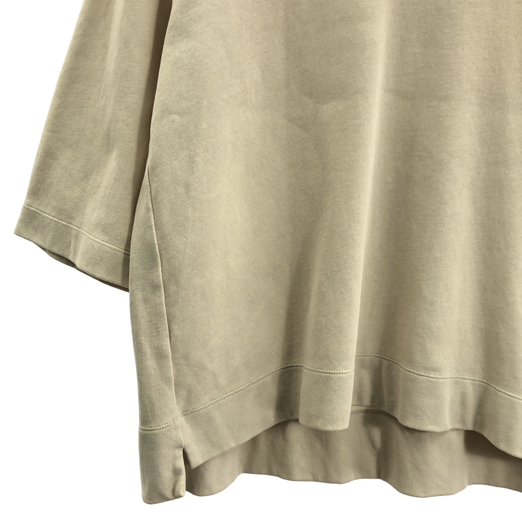 NO CONTROL AIR / ノーコントロールエア | 強撚コットン 接結リバーニット 5分袖 クルーネックプルオーバー | 3 | レディース