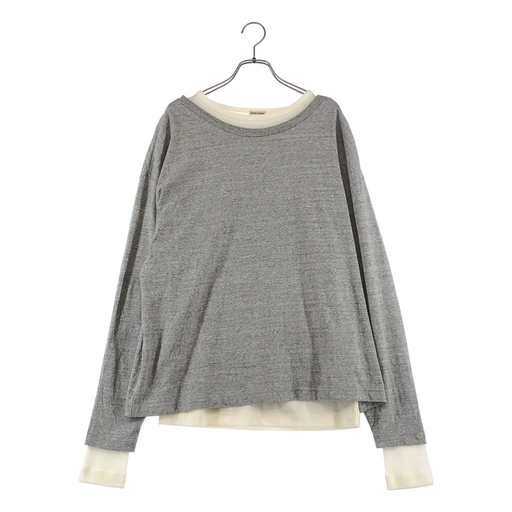INSCRIRE / アンスクリア | 2025AW | Plating Rib Layered Tee レイヤードTee | M | レディース