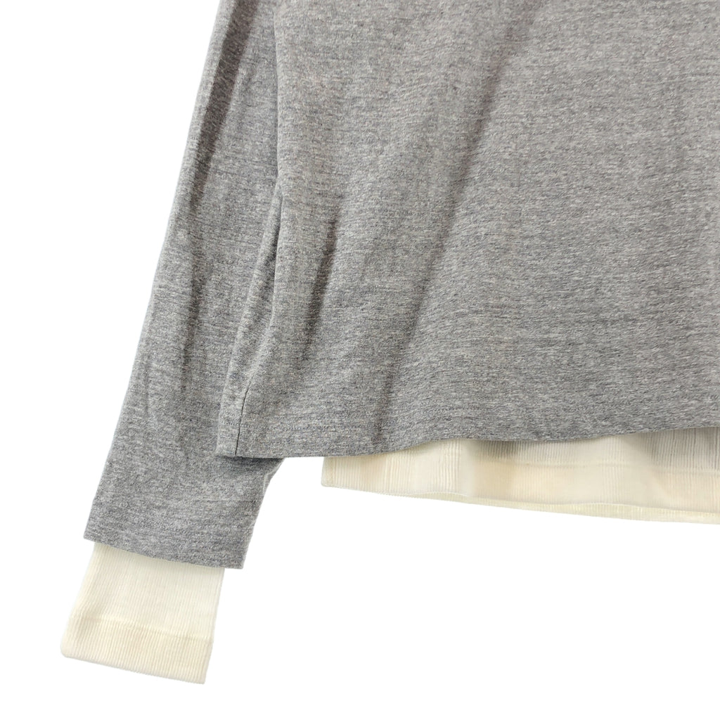 INSCRIRE / アンスクリア | 2025AW | Plating Rib Layered Tee レイヤードTee | M | レディース