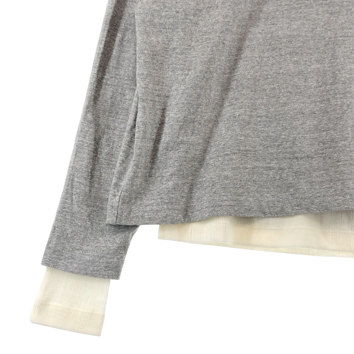 INSCRIRE / アンスクリア | 2025AW | Plating Rib Layered Tee レイヤードTee | M | レディース