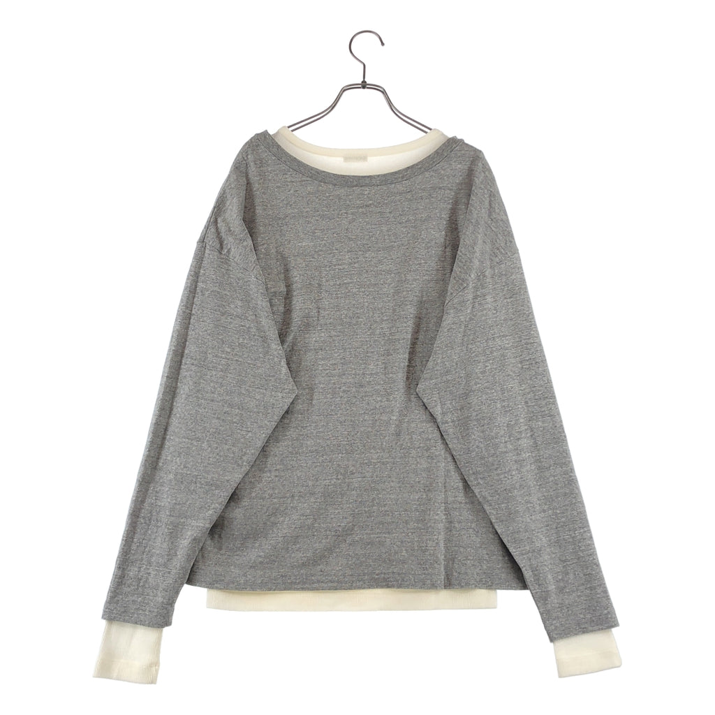 INSCRIRE / アンスクリア | 2025AW | Plating Rib Layered Tee レイヤードTee | M | レディース