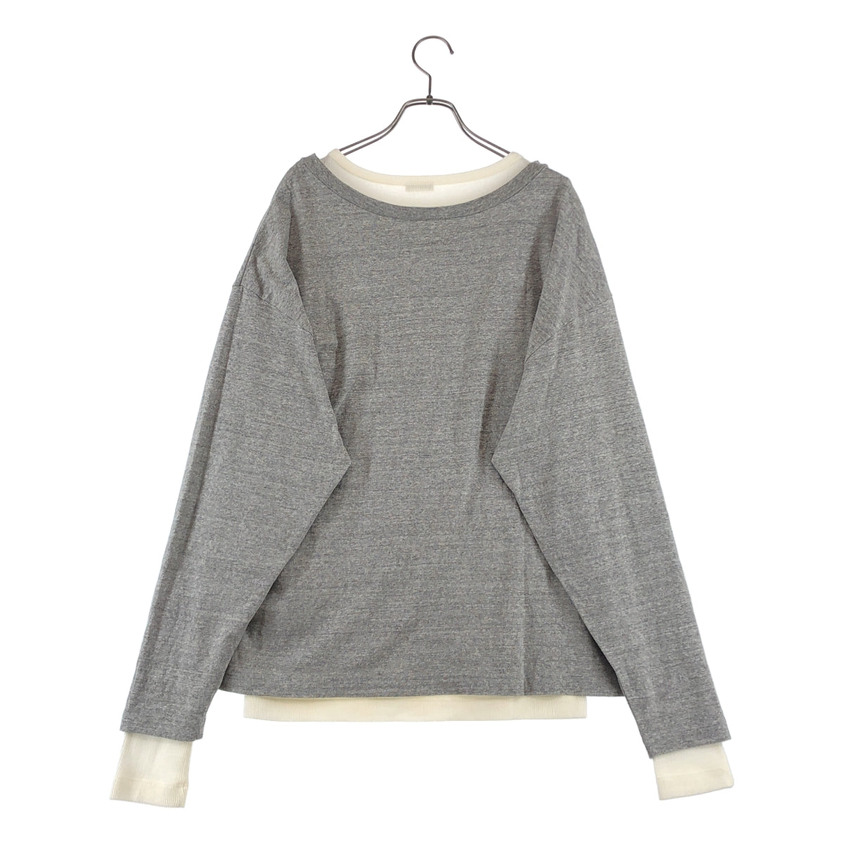 INSCRIRE / アンスクリア | 2025AW | Plating Rib Layered Tee レイヤードTee | M | レディース