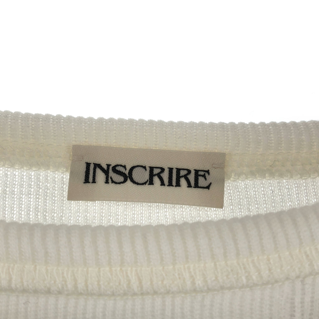 INSCRIRE / アンスクリア | 2025AW | Plating Rib Layered Tee レイヤードTee | M | レディース