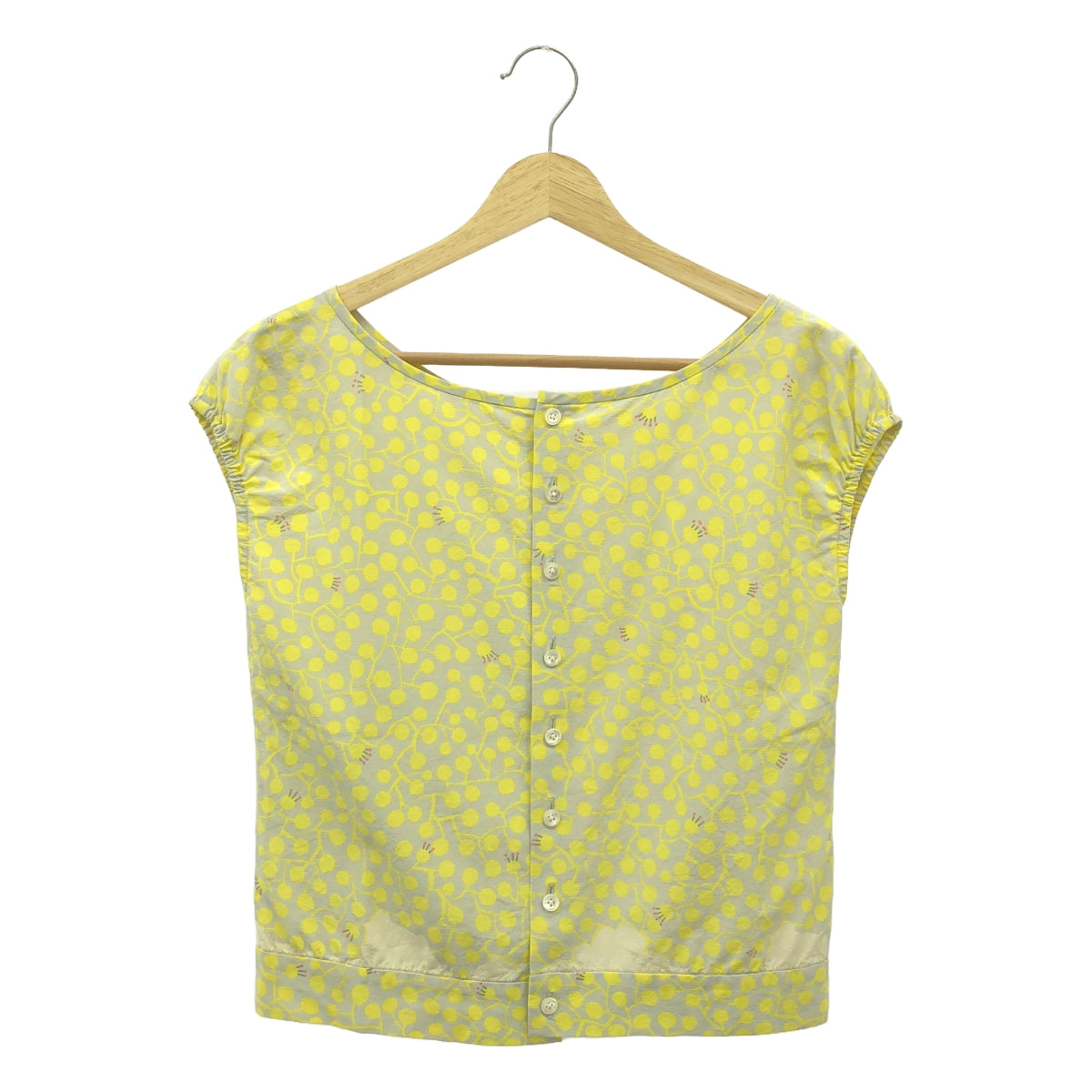 mina perhonen / mina perhonen | sprout sleeveless top | yellow/gray | women's