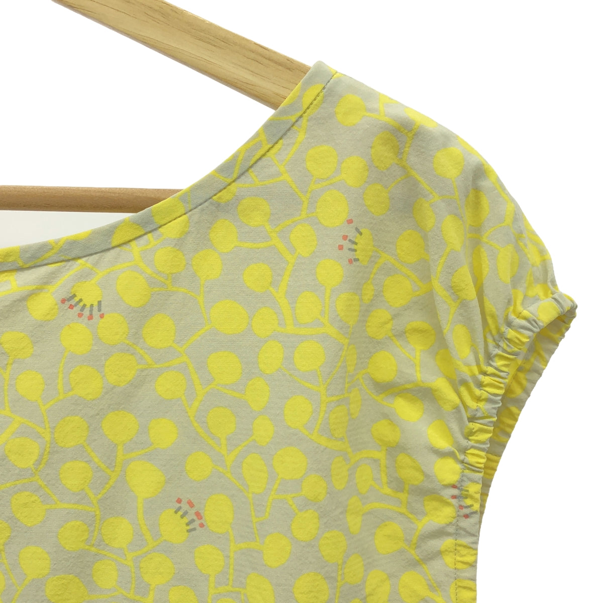 mina perhonen / mina perhonen | sprout sleeveless top | yellow/gray | women's