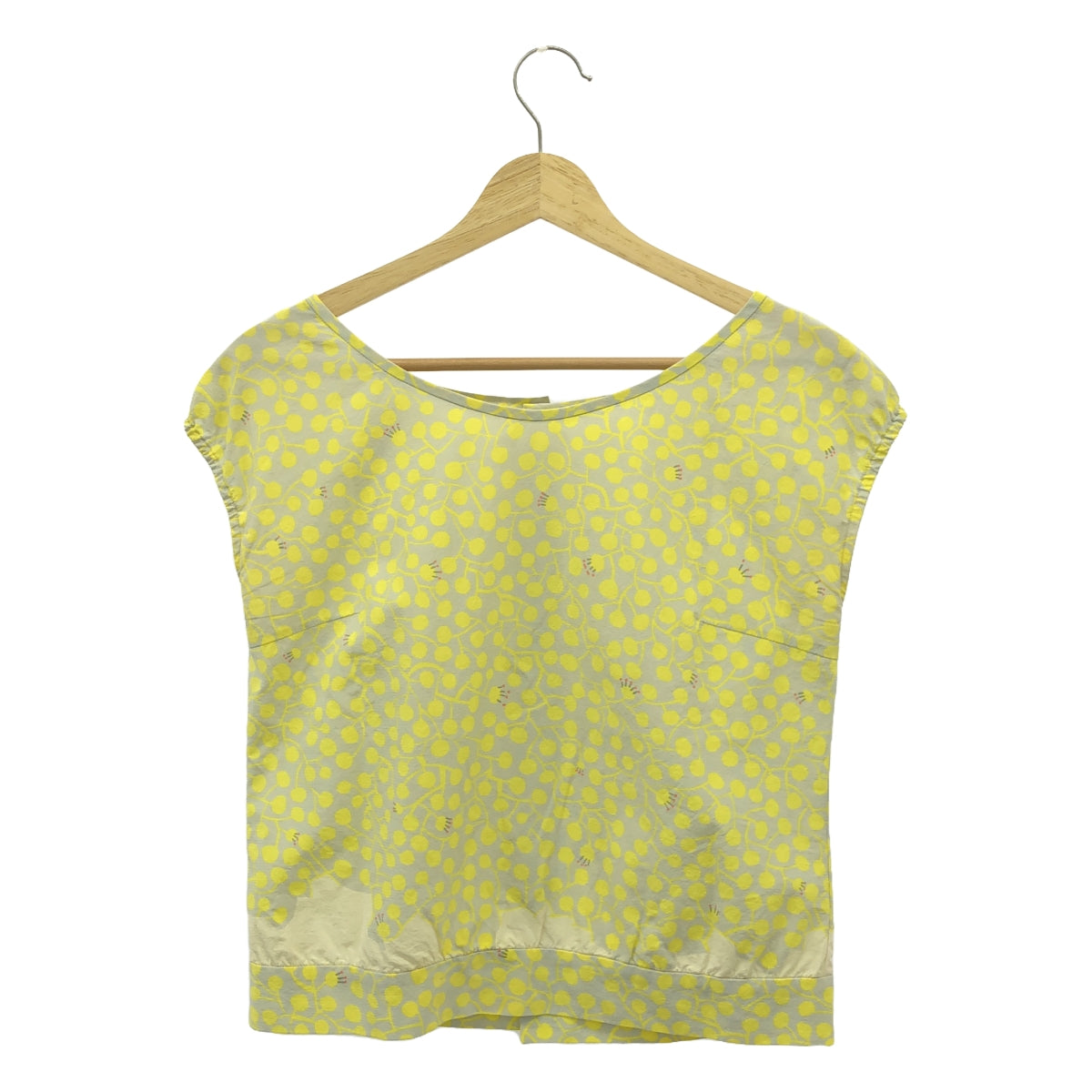 mina perhonen / mina perhonen | sprout sleeveless top | yellow/gray | women's