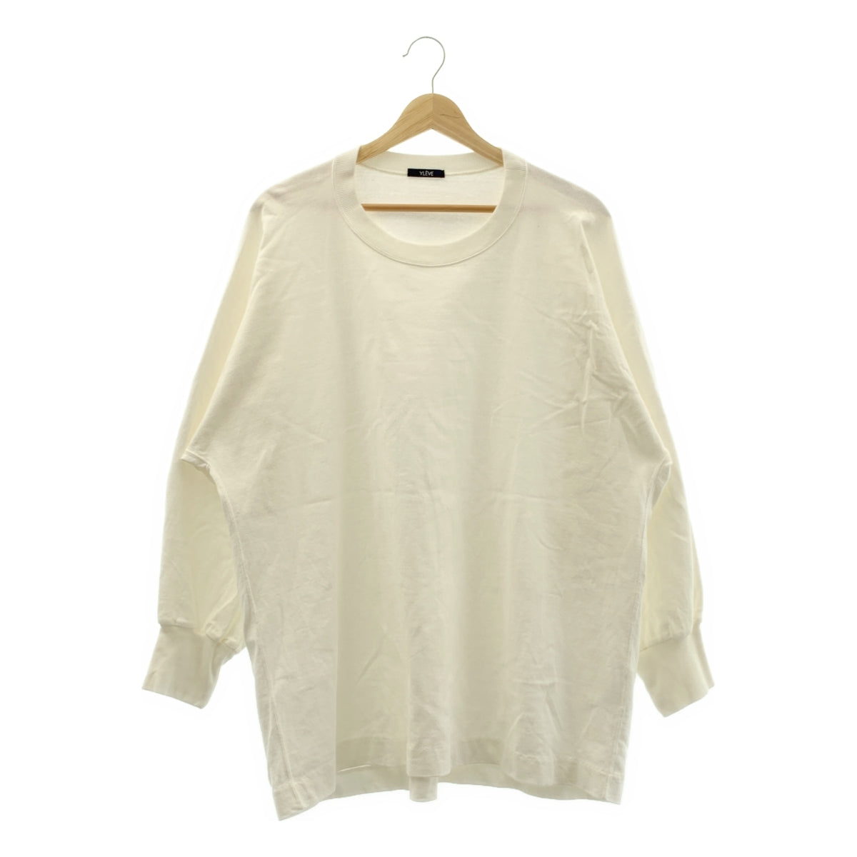 YLEVE / イレーヴ | コットン オーバーサイズ 長袖 Tシャツ | 1 | レディース